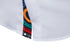 Men's Print Stitching Design Short Sleeve Button Shirt